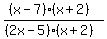 %28%28x-7%29%28x%2B2%29%29%2F%28%282x-5%29%28x%2B2%29%29