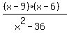 %28%28x-9%29%28x-6%29%29%2F%28x%5E2-36%29
