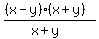 %28%28x-y%29%28x%2By%29%29%2F%28x%2By%29