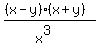 %28%28x-y%29%28x%2By%29%29%2F%28x%5E3%29