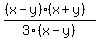 %28%28x-y%29%28x%2By%29%29%2F3%28x-y%29