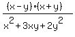 %28%28x-y%29%2A%28x%2By%29%29%2F%28x%5E2%2B3xy%2B2y%5E2%29