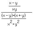 %28%28x-y%29%2Fxy%29%2F%28%28x-y%29%28x%2By%29%2Fx%5E2y%5E2%29