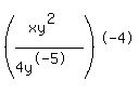 %28%28xy%5E2%29%2F%284y%5E-5%29%29%5E-4