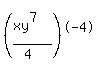 %28%28xy%5E7%29%2F%284%29%29%5E-4