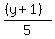 %28%28y%2B1%29%29%2F5