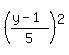 %28%28y-1%29%2F5%29%5E2