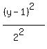 %28%28y-1%29%5E2%29%2F%282%5E2%29