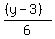 %28%28y-3%29%29%2F6