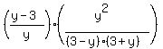 %28%28y-3%29%2Fy%29%2A%28%28y%5E2%29%2F%28%283-y%29%283%2By%29%29%29