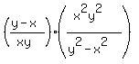 %28%28y-x%29%2F%28xy%29%29%2A%28%28x%5E2y%5E2%29%2F%28y%5E2-x%5E2%29%29