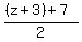 %28%28z%2B3%29%2B7%29%2F2