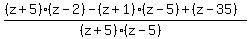 %28%28z%2B5%29%28z-2%29-%28z%2B1%29%28z-5%29%2B%28z-35%29%29%2F%28%28z%2B5%29%28z-5%29%29