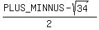 %28%2B-sqrt%2834%29%29%2F2