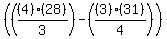 %28+%28%284%29%2828%29%2F3%29-++%28%283%29%2831%29%2F4%29%29