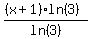 %28++%28x%2B1%29ln%283%29++%29%2Fln%283%29
