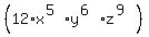 %28+12%2Ax%5E%285%29%2Ay%5E%286%29%2Az%5E%289%29%29
