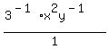 %28+3%5E%28-1%29x%5E2y%5E%28-1%29%29+%2F1