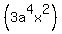 %28+3a%5E4x%5E2+%29