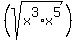 %28+sqrt%28x%5E3%2Ax%5E5+%29+%29
