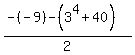 %28-%28-9%29-%283%5E4%2B40%29%29%2F2