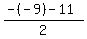 %28-%28-9%29-11%29%2F2