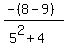 %28-%288+-+9%29%29%2F%285%5E2+%2B+4%29%29
