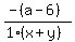 %28-%28a-6%29%29%2F%281%28x%2By%29%29