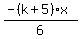 %28-%28k%2B5%29x%29%2F6