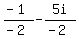 %28-+1%29%2F%28-+2%29+-+5i%2F%28-+2%29