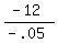 %28-+12%29%2F%28-+.05%29