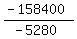 %28-+158400%29%2F%28-+5280%29