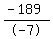 %28-+189%29%2F-+7