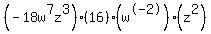 %28-+18w%5E7z%5E3%29%2816%29%28w%5E-+2%29%28z%5E+2%29%29