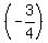 %28-+3%2F4%29