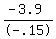 %28-+3.9%29%2F-+.15