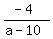 %28-+4%29%2F%28a+-+10%29