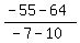 %28-+55+-+64%29%2F%28-+7+-+10%29