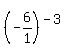 %28-+6%2F1%29%5E%28-+3%29