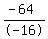 %28-+64%29%2F-+16