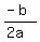 %28-+b%29%2F%282a%29