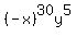 %28-+x%29%5E30y%5E5