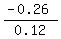 %28-0.26%29%2F0.12