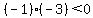 %28-1%29%28-3%29%3C0