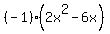 %28-1%29%2A+%282x%5E2-6x%29
