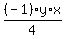 %28-1%29%2Ay%2F4%2Ax
