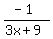%28-1%29%2F%283x%2B9%29