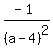 %28-1%29%2F%28a-4%29%5E2