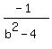 %28-1%29%2F%28b%5E2-4%29%7D%7D%7D-
