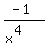 %28-1%29%2F%28x%5E%284%29%29
